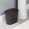 image:imageiDesign Slim Plastic Bathroom Trash Can White  Small Size For Bedroom Office Desk DormBronze