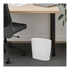 image:imageiDesign Slim Plastic Bathroom Trash Can White  Small Size For Bedroom Office Desk DormWhite