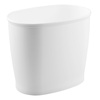 image:imageiDesign Slim Plastic Bathroom Trash Can White  Small Size For Bedroom Office Desk DormWhite