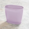 image:imageiDesign Slim Plastic Bathroom Trash Can White  Small Size For Bedroom Office Desk DormWisteria