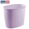 image:imageiDesign Slim Plastic Bathroom Trash Can White  Small Size For Bedroom Office Desk DormWisteria
