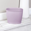 image:imageiDesign Slim Plastic Bathroom Trash Can White  Small Size For Bedroom Office Desk DormWisteria