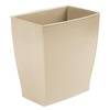 image:imageiDesign Small Plastic Bathroom Trash Can Navy Blue  Slim Rectangle For Bedroom Office DormBrown