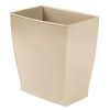 image:imageiDesign Small Plastic Bathroom Trash Can Navy Blue  Slim Rectangle For Bedroom Office DormBrown