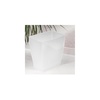 image:imageiDesign Small Plastic Bathroom Trash Can Navy Blue  Slim Rectangle For Bedroom Office DormFrost