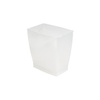 image:imageiDesign Small Plastic Bathroom Trash Can Navy Blue  Slim Rectangle For Bedroom Office DormFrost