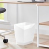 image:imageiDesign Small Plastic Bathroom Trash Can Navy Blue  Slim Rectangle For Bedroom Office DormFrost
