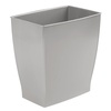 image:imageiDesign Small Plastic Bathroom Trash Can Navy Blue  Slim Rectangle For Bedroom Office DormGray