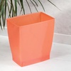 image:imageiDesign Small Plastic Bathroom Trash Can Navy Blue  Slim Rectangle For Bedroom Office DormTango