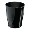 image:imageiDesign Small Round Plastic Bathroom Trash Can White  For Kitchen Pantry Bathroom Office Made in USA Made in USABlack