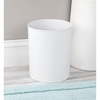 image:imageiDesign Small Round Plastic Trash Can White Set of 2  Ideal for Bathroom Ideal for Bedroom Ideal for Office