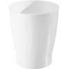 image:imageiDesign Small Round Plastic Trash Can White Set of 4  Ideal for Bathroom or Office Made in USA