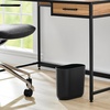 image:imageiDesign Small Slim Plastic Bathroom Trash Can Gray  Bedroom Office Desk DormBlack