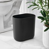 image:imageiDesign Small Slim Plastic Bathroom Trash Can Gray  Bedroom Office Desk DormBlack