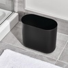 image:imageiDesign Small Slim Plastic Bathroom Trash Can Gray  Bedroom Office Desk DormBlack