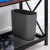 image:imageiDesign Small Slim Plastic Bathroom Trash Can Gray  Bedroom Office Desk DormCharcoal