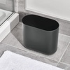image:imageiDesign Small Slim Plastic Bathroom Trash Can Gray  Bedroom Office Desk DormCharcoal