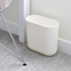 image:imageiDesign Small Slim Plastic Bathroom Trash Can Gray  Bedroom Office Desk DormCoconut