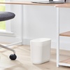 image:imageiDesign Small Slim Plastic Bathroom Trash Can Gray  Bedroom Office Desk DormCoconut