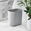 image:imageiDesign Small Slim Plastic Bathroom Trash Can Gray  Bedroom Office Desk DormGray