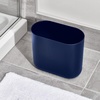 image:imageiDesign Small Slim Plastic Bathroom Trash Can Gray  Bedroom Office Desk DormNavy