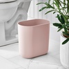 image:imageiDesign Small Slim Plastic Bathroom Trash Can Gray  Bedroom Office Desk DormPink