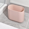 image:imageiDesign Small Slim Plastic Bathroom Trash Can Gray  Bedroom Office Desk DormPink