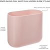 image:imageiDesign Small Slim Plastic Bathroom Trash Can Gray  Bedroom Office Desk DormPink