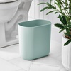 image:imageiDesign Small Slim Plastic Bathroom Trash Can Gray  Bedroom Office Desk DormSoft Aqua