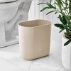 image:imageiDesign Small Slim Plastic Bathroom Trash Can Gray  Bedroom Office Desk DormTaupe
