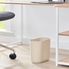 image:imageiDesign Small Slim Plastic Bathroom Trash Can Gray  Bedroom Office Desk DormTaupe