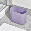image:imageiDesign Small Slim Plastic Bathroom Trash Can Gray  Bedroom Office Desk DormWisteria
