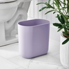image:imageiDesign Small Slim Plastic Bathroom Trash Can Gray  Bedroom Office Desk DormWisteria