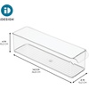 image:imageiDesign Stackable Fridge Storage Bin with Handle Clear  Ideal for Fridge and Freezer Made in USAPack of 1