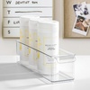 image:imageiDesign Stackable Fridge Storage Bin with Handle Clear  Ideal for Fridge and Freezer Made in USAPack of 1