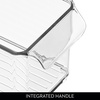 image:imageiDesign Stackable Fridge Storage Bin with Handle Clear  Ideal for Fridge and Freezer Made in USAPack of 3
