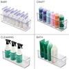 image:imageiDesign Stackable Fridge Storage Bin with Handle Clear  Ideal for Fridge and Freezer Made in USAPack of 6