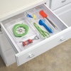 image:imageiDesign Stackable Makeup Drawer Organizer  Vanity Organizer or Desk Organizer  ClearMatte WhiteClear
