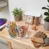 image:imageiDesign Tall Inner Storage Bin with Lid Set of 2 The Wallspace Collection Clear Bin