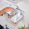 image:imageiDesign Tall Inner Storage Bin with Lid Set of 2 The Wallspace Collection Clear Bin