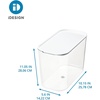 image:imageiDesign Tall Inner Storage Bin with Lid Set of 2 The Wallspace Collection Clear Bin
