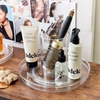 image:imageiDesign The Sarah Tanno Collection Lazy Susan Spinning Cosmetic Organizer Clear 77 x 77  For Bathroom Shower Compact11 x 11