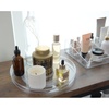 image:imageiDesign The Sarah Tanno Collection Lazy Susan Spinning Cosmetic Organizer Clear 77 x 77  For Bathroom Shower Compact11 x 11
