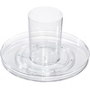image:imageiDesign The Sarah Tanno Collection Lazy Susan Spinning Cosmetic Organizer Clear 77 x 77  For Bathroom Shower Compact11 x 11