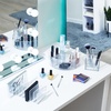 image:imageiDesign The Sarah Tanno Collection Plastic Cosmetics and Makeup Palette Organizer 7Compartment Clear 203 cm  101 cm  76 cm  7Compartment Makeup Palette Organizer203 cm  101 cm  76 cm