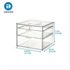 image:imageiDesign The Sarah Tanno Collection Plastic Cosmetics and Makeup Palette Organizer 7Compartment Clear 203 cm  101 cm  76 cm  7Compartment Makeup Palette OrganizerTall Storage Box