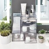 image:imageiDesign The Sarah Tanno Collection Plastic Cosmetics and Makeup Palette Organizer 7Compartment Clear 203 cm  101 cm  76 cm  7Compartment Makeup Palette OrganizerTall Storage Box