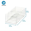 image:imageiDesign The Sarah Tanno Collection Plastic Cosmetics and Makeup Palette Organizer 7Compartment Clear 203 cm  101 cm  76 cm  7Compartment Makeup Palette Organizer203 cm  101 cm  76 cm