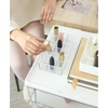 image:imageiDesign The Sarah Tanno Collection Plastic Cosmetics and Makeup Palette Organizer 7Compartment Clear 203 cm  101 cm  76 cm  7Compartment Makeup Palette Organizer8 x 4 x 2