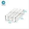 image:imageiDesign The Sarah Tanno Collection Plastic Cosmetics and Makeup Palette Organizer 7Compartment Clear 203 cm  101 cm  76 cm  7Compartment Makeup Palette Organizer8 x 4 x 2